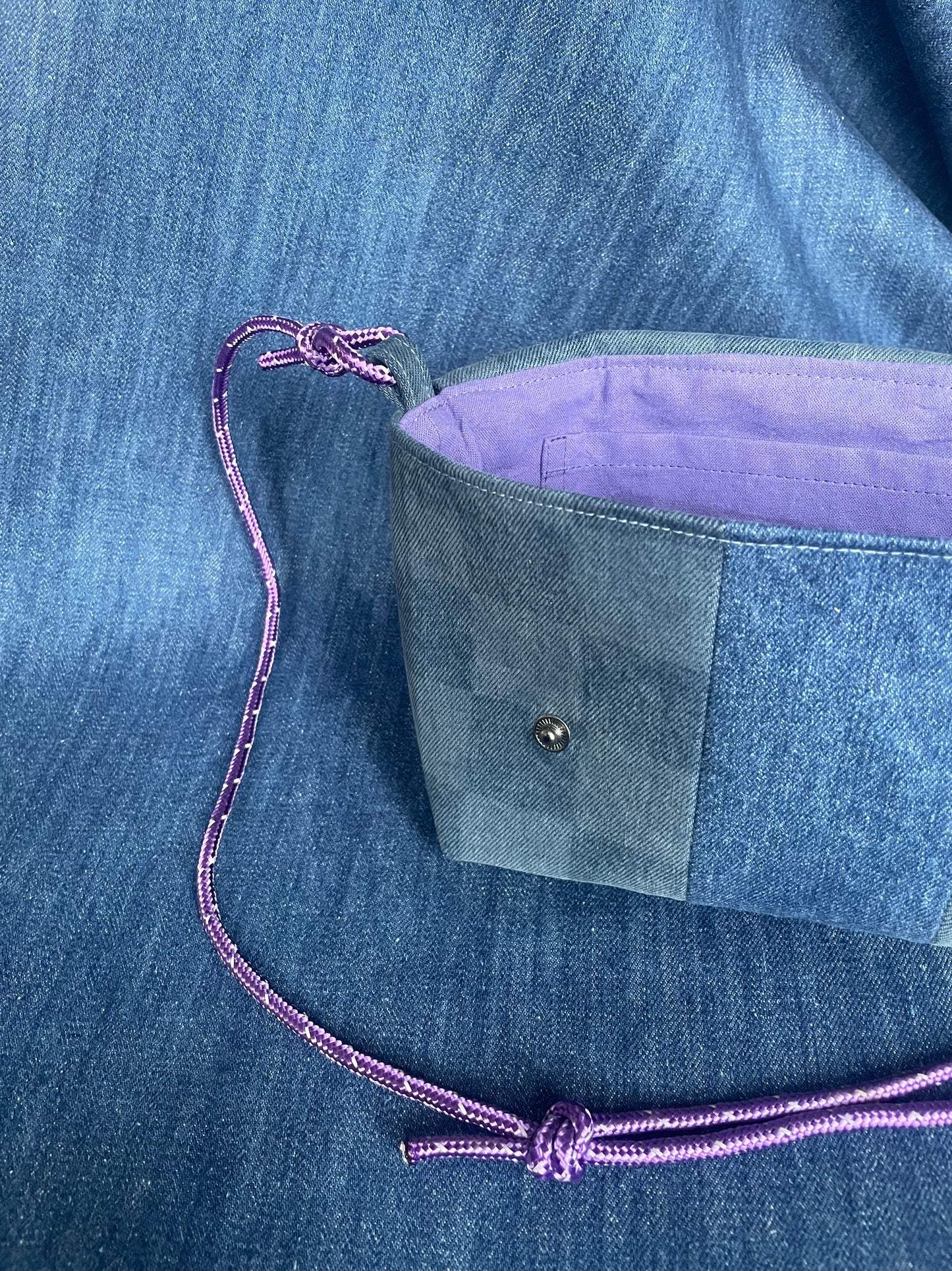 Mini Satchel 016 - Repurposed Denim