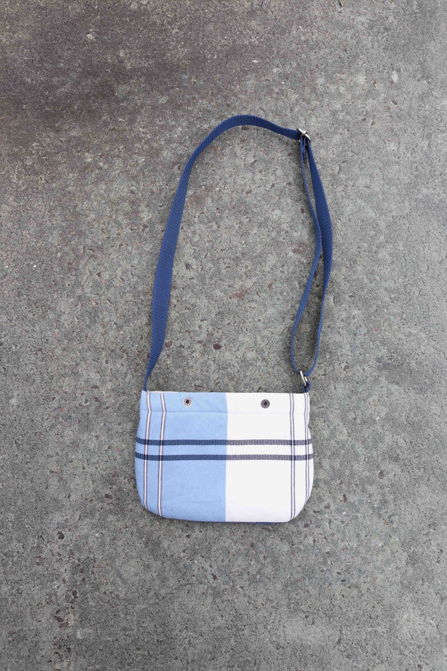 Mini Bag - Large Blue Checks