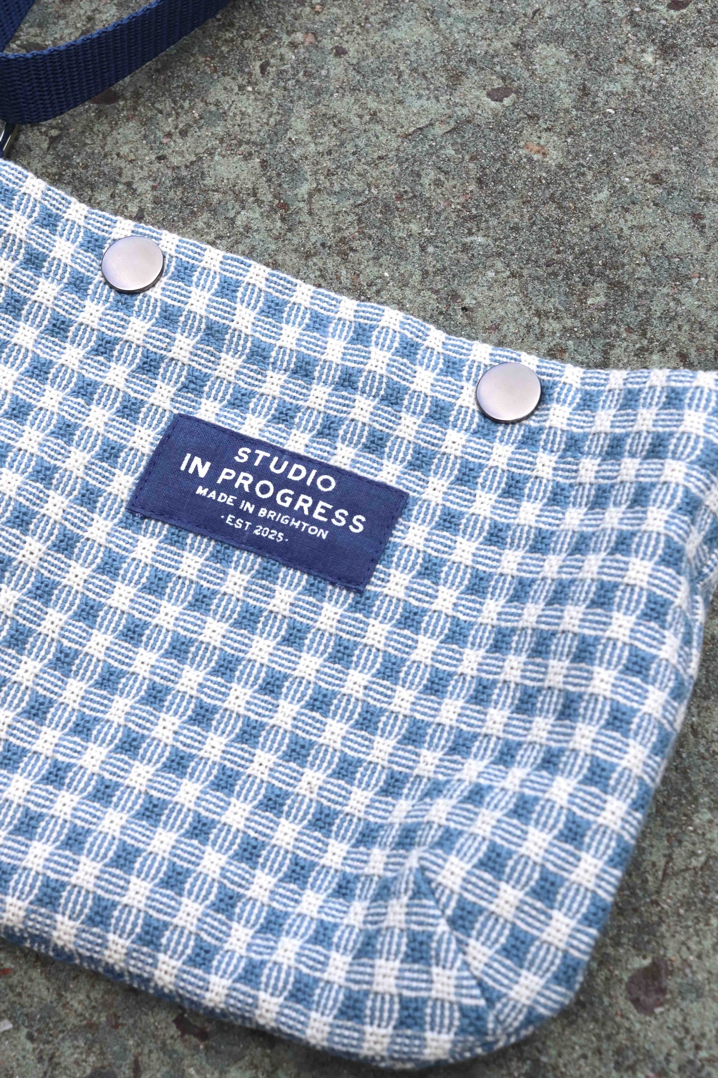 Mini Bag - Blue Upholstery Remnant