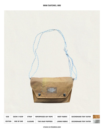 Mini Satchel 005 - Brown Secondhand Tent