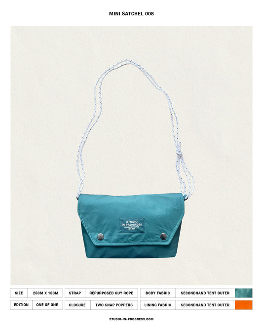Mini Satchel 008 - Green Secondhand Tent