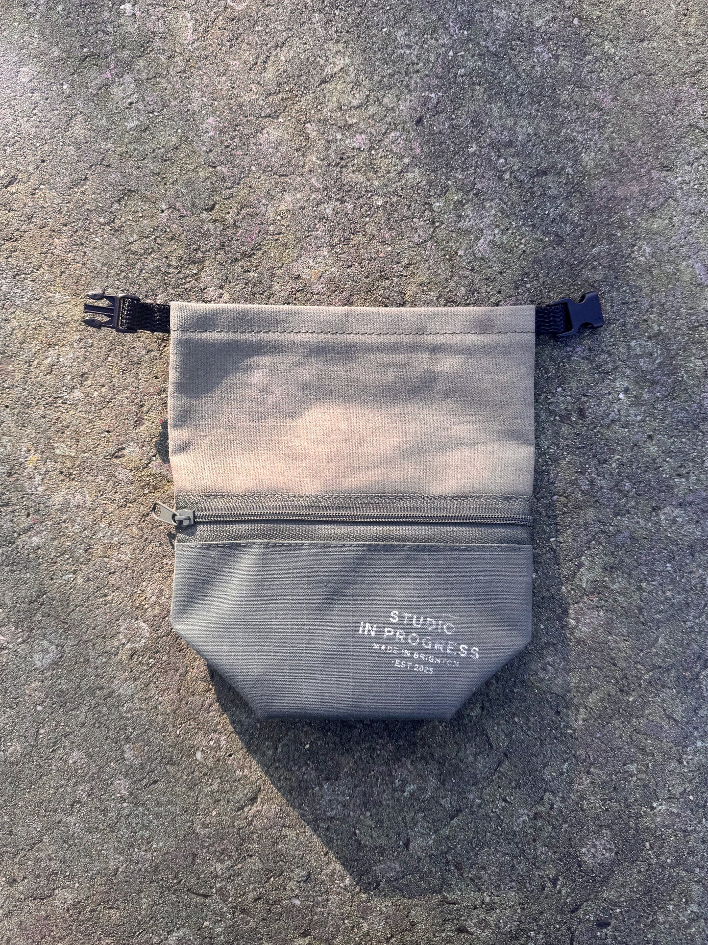 Green Canvas Collector's Pouch