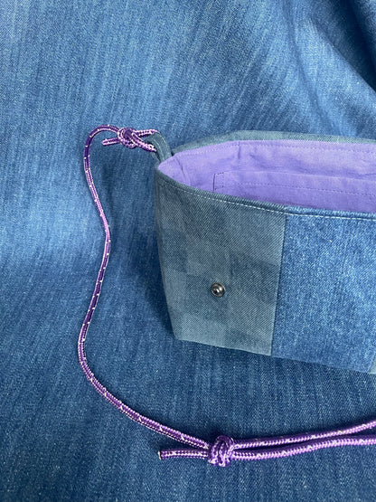 Mini Satchel 016 - Repurposed Denim