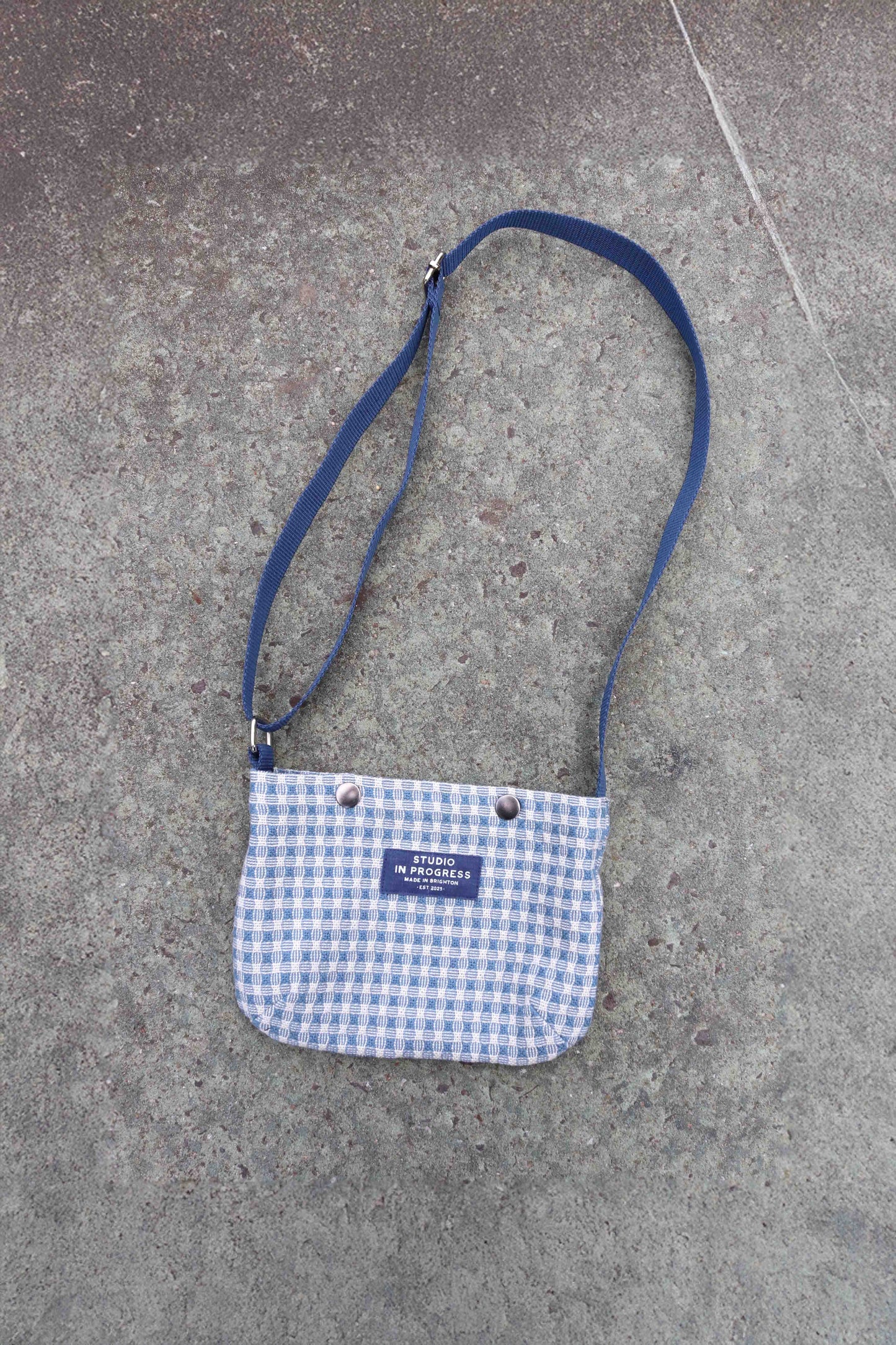 Mini Bag - Blue Upholstery Remnant